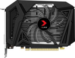 PNY - XLR8 Gaming Single Fan NVIDIA GeForce GTX 1650 SUPER Overclocked Edition 4GB GDDR6 PCI Express 3.0 Graphics Card - Black - Front_Zoom