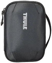Thule - SubTerra PowerShuttle - Medium travel case for cords, cables, charger, power banks, AirPods, earbuds, headphones & more - Black - Front_Zoom