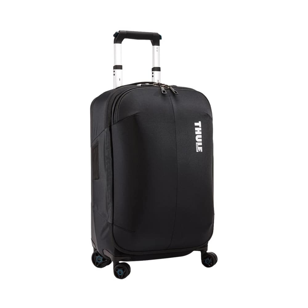 Left View: Thule - Subterra 22" Spinner Suitcase - Black