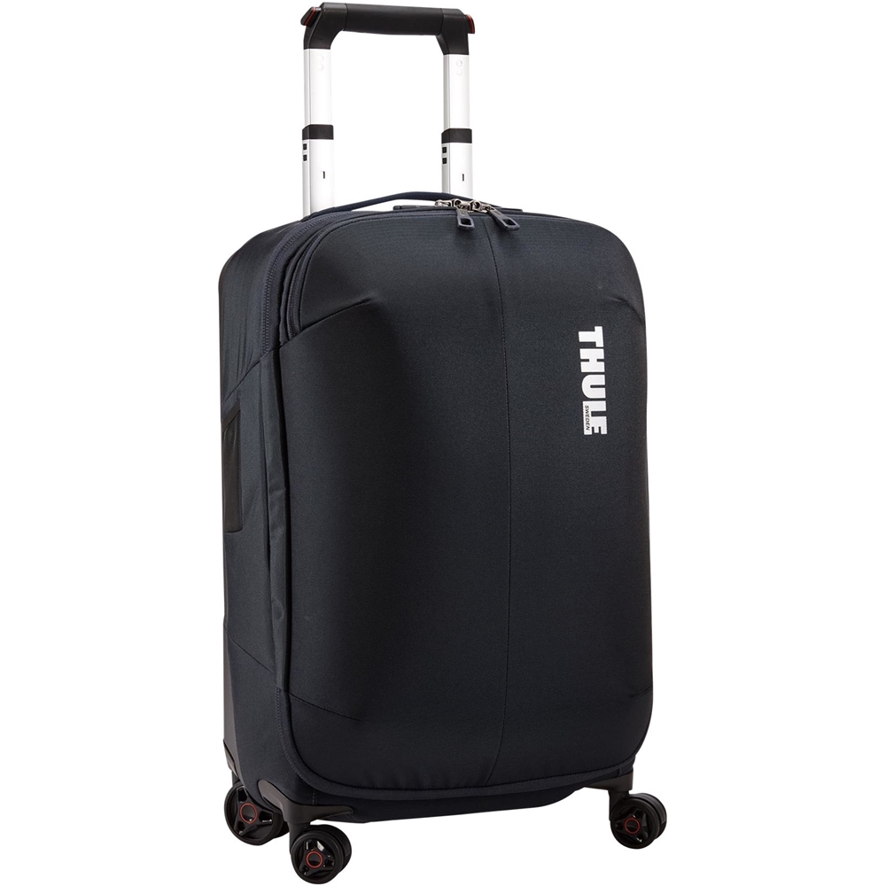 Left View: TUMI - Merge Extended Trip Expandable 4 Wheeled Packing Case - Blue