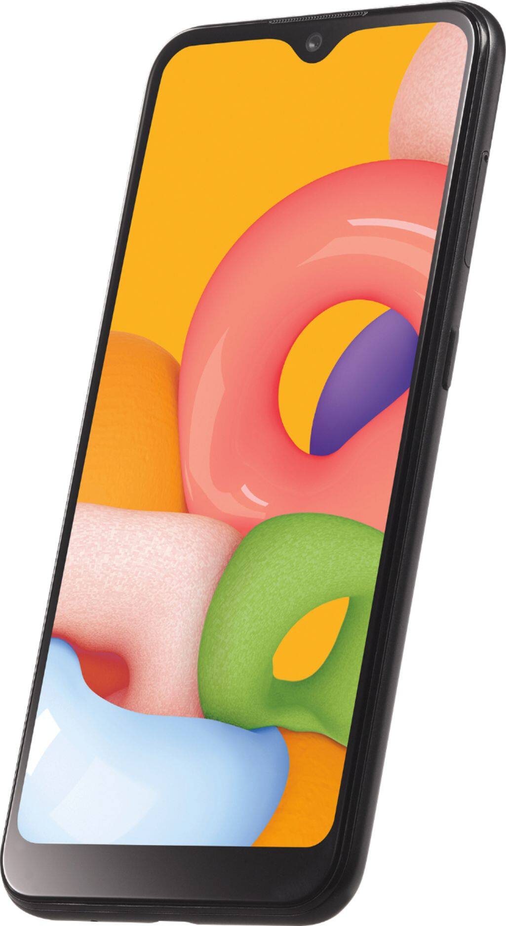 Left. Total Wireless - Galaxy A01 - Black.