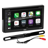 BOSS Audio - 6.75" - Android Auto/Apple® CarPlay™ - Built-in Bluetooth - CD/DVD/DM Receiver - Black - Front_Zoom
