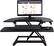 Alt View 12. Victor - Height Adjustable Corner Standing Desk Riser with Removable Keyboard Tray - Black.