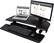 Alt View 15. Victor - Height Adjustable Corner Standing Desk Riser with Removable Keyboard Tray - Black.