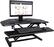 Alt View 17. Victor - Height Adjustable Corner Standing Desk Riser with Removable Keyboard Tray - Black.
