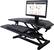 Alt View 18. Victor - Height Adjustable Corner Standing Desk Riser with Removable Keyboard Tray - Black.