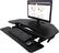 Alt View 19. Victor - Height Adjustable Corner Standing Desk Riser with Removable Keyboard Tray - Black.