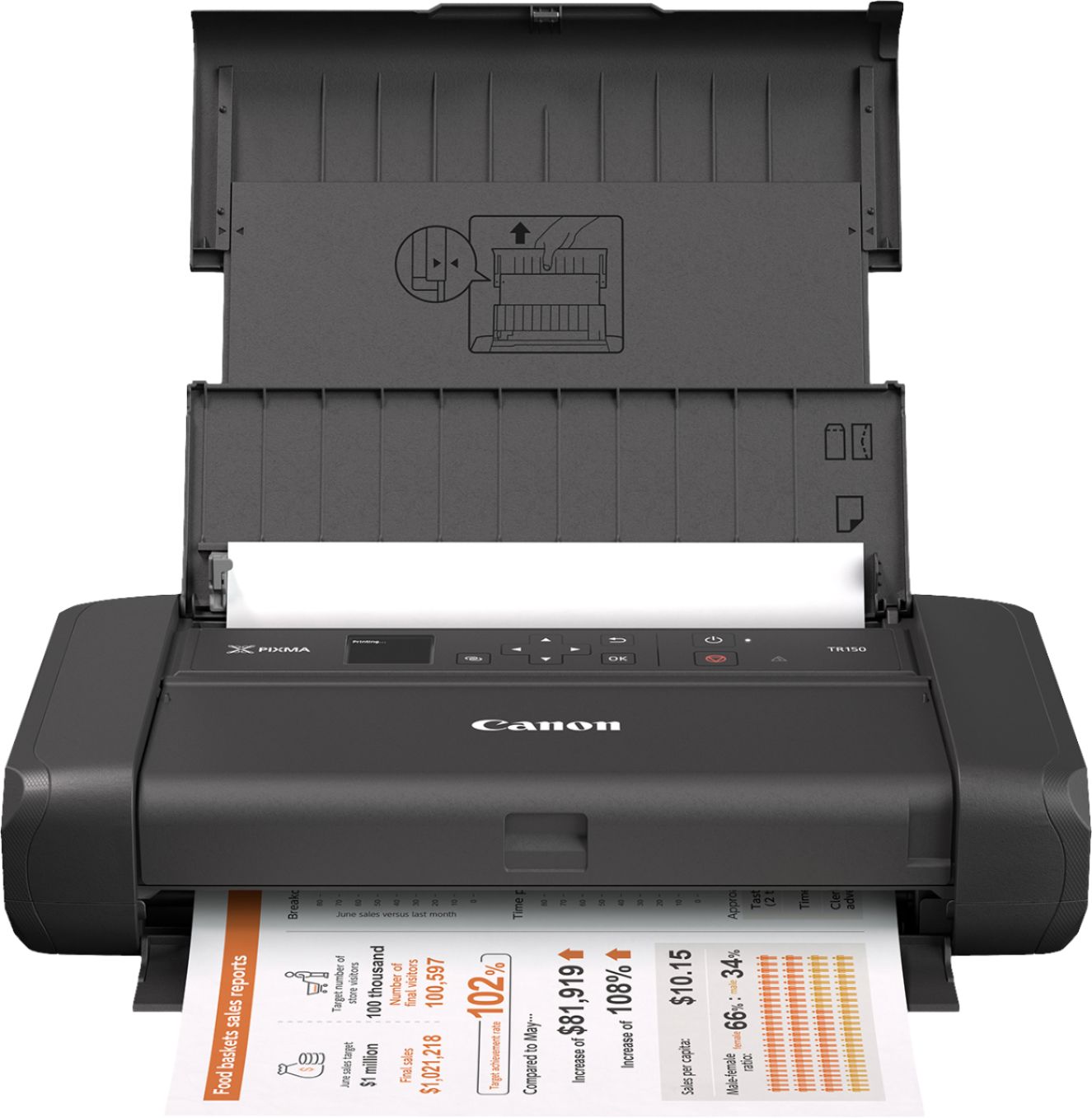 cerebrum køretøj Passiv Canon PIXMA TR150 Wireless Inkjet Printer 4167C002 - Best Buy