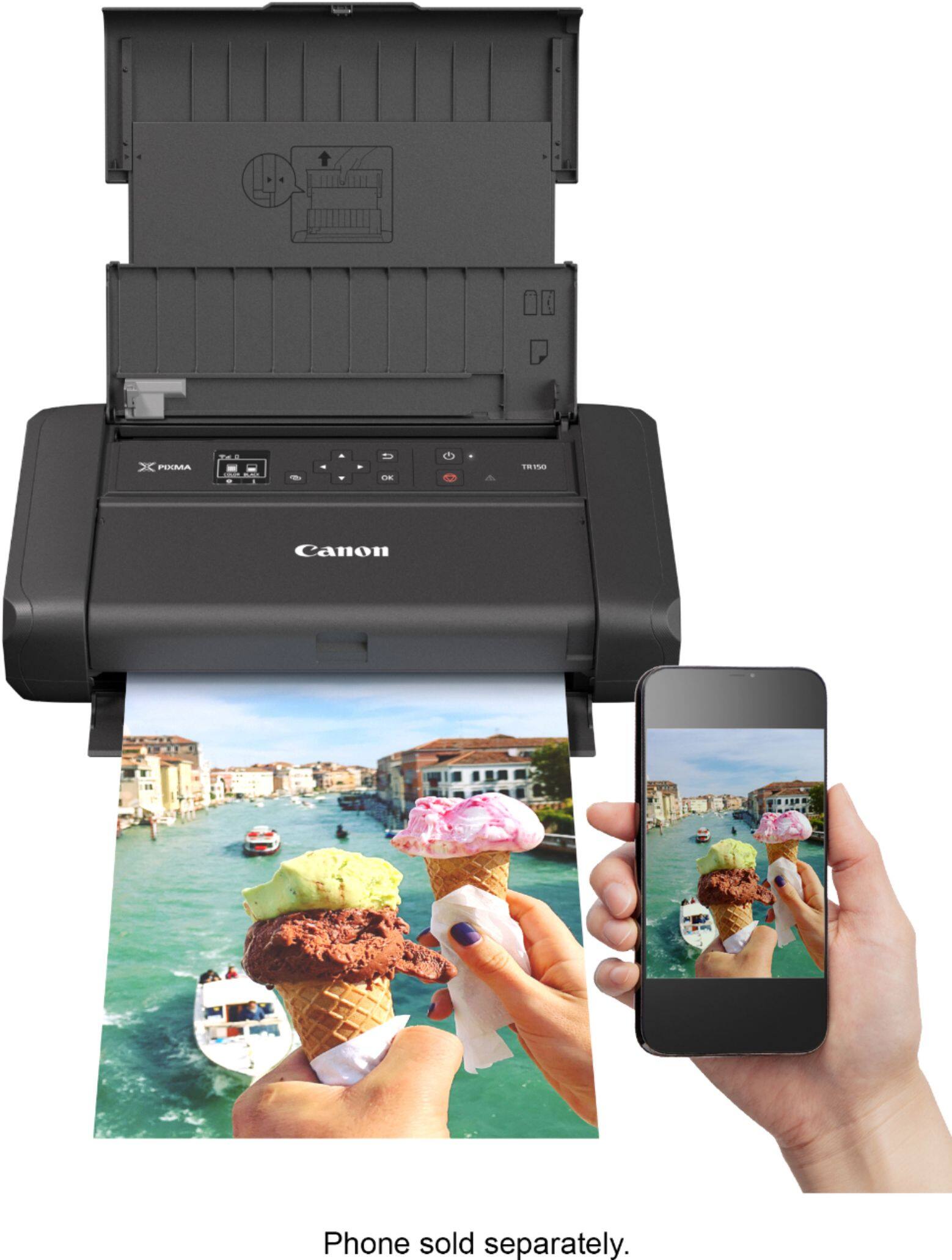 Alt View 20. Canon - PIXMA TR150 Wireless Inkjet Printer - Black.