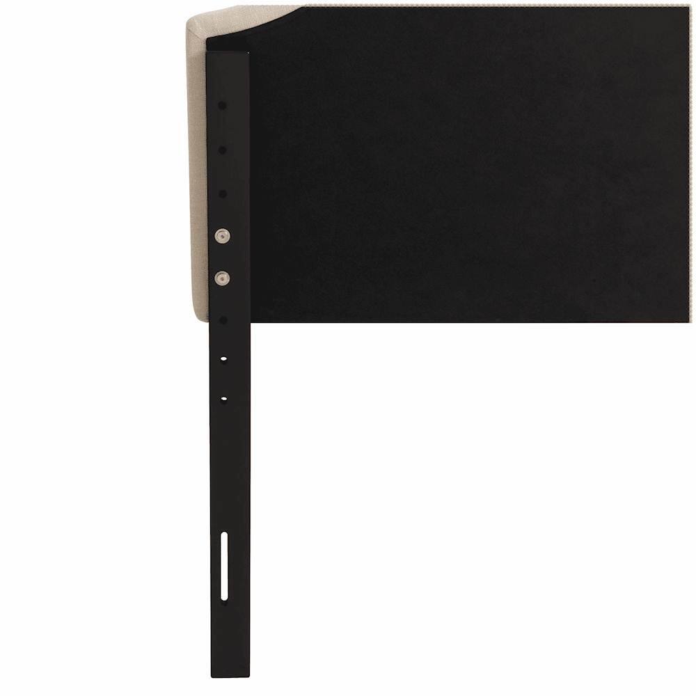 Best Buy CorLiving Diamond Button ArchedPanel Tufted Fabric King Headboard Cream BBT116K