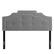 Angle Zoom. CorLiving - Crown Silhouette Button Tufting Fabric 57" Double, Full Headboard - Light Gray.