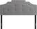 Front Zoom. CorLiving - Crown Silhouette Button Tufting Fabric 57" Double, Full Headboard - Light Gray.