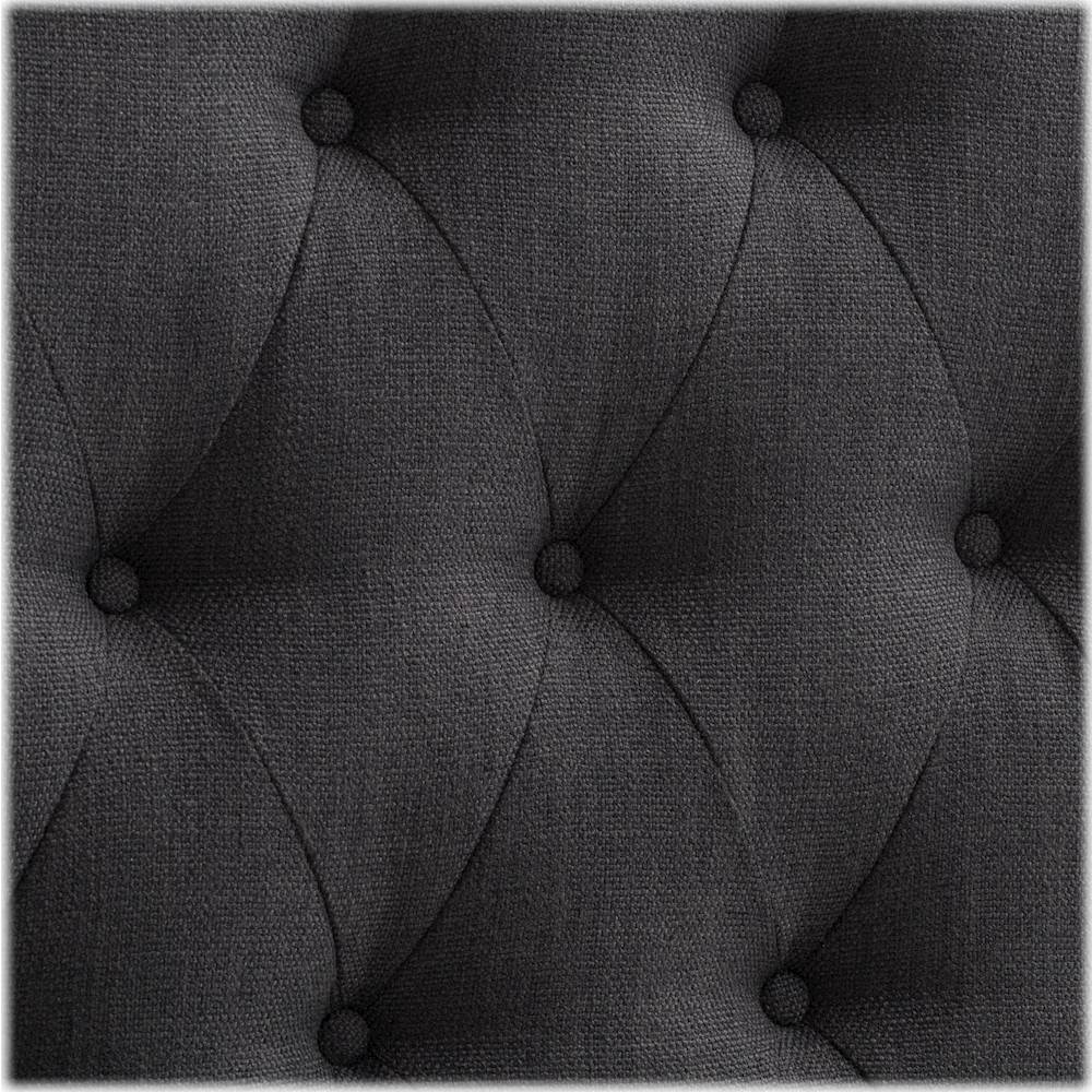Best Buy: CorLiving Diamond Button Arched Panel Tufted Fabric Double ...
