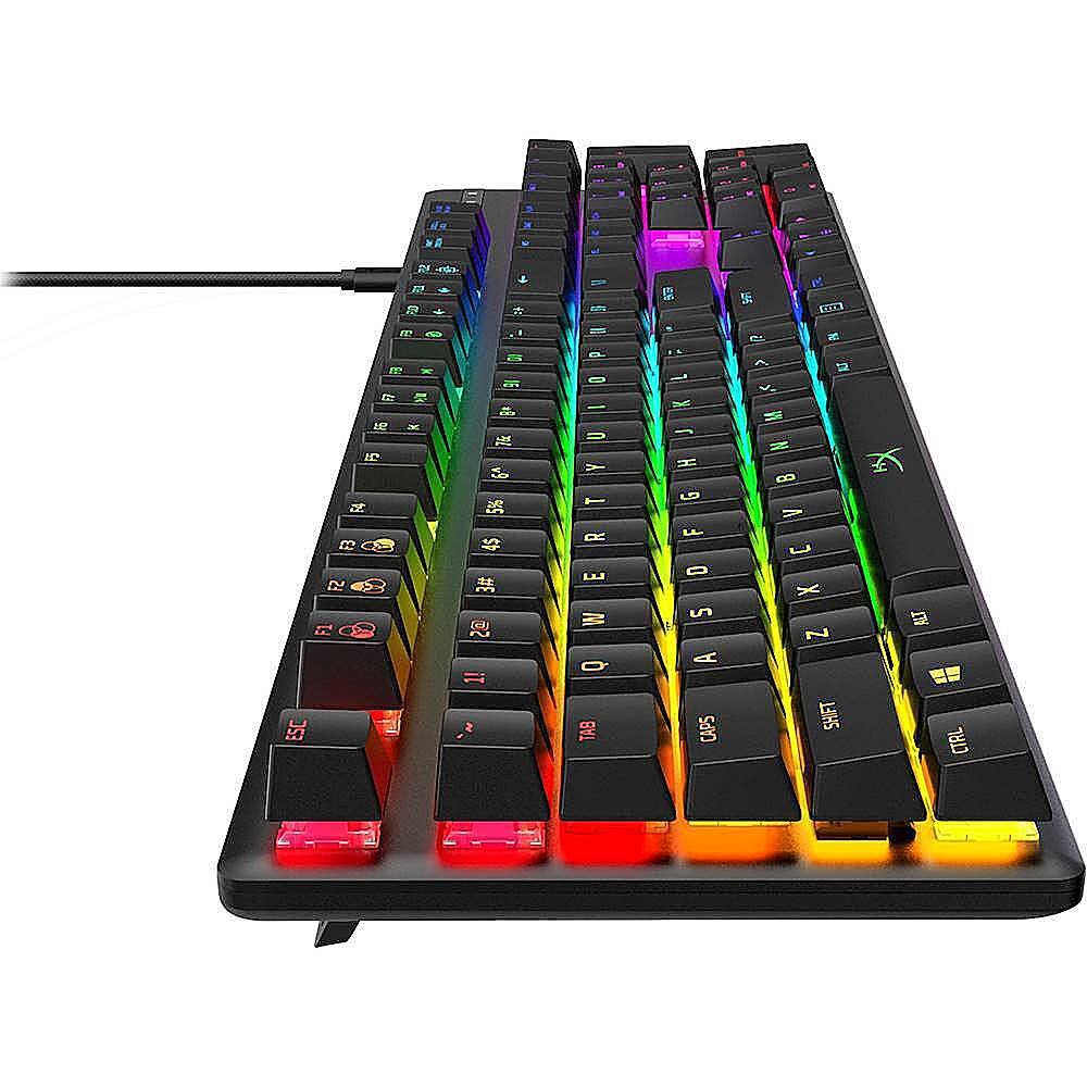 Alt View 11. HyperX - Alloy Origins Wired Gaming Mechanical Aqua Switch Keyboard with RGB Back Lighting - Black.