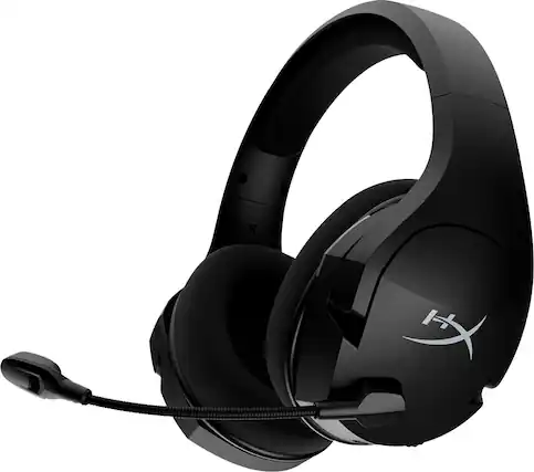 Front. HyperX - Cloud Stinger Core Wireless Gaming Headset for PC - Black.