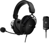 Front Zoom. HyperX - Cloud Alpha S Wired Gaming Headset for PC, PS5, and PS4 - Blackout.