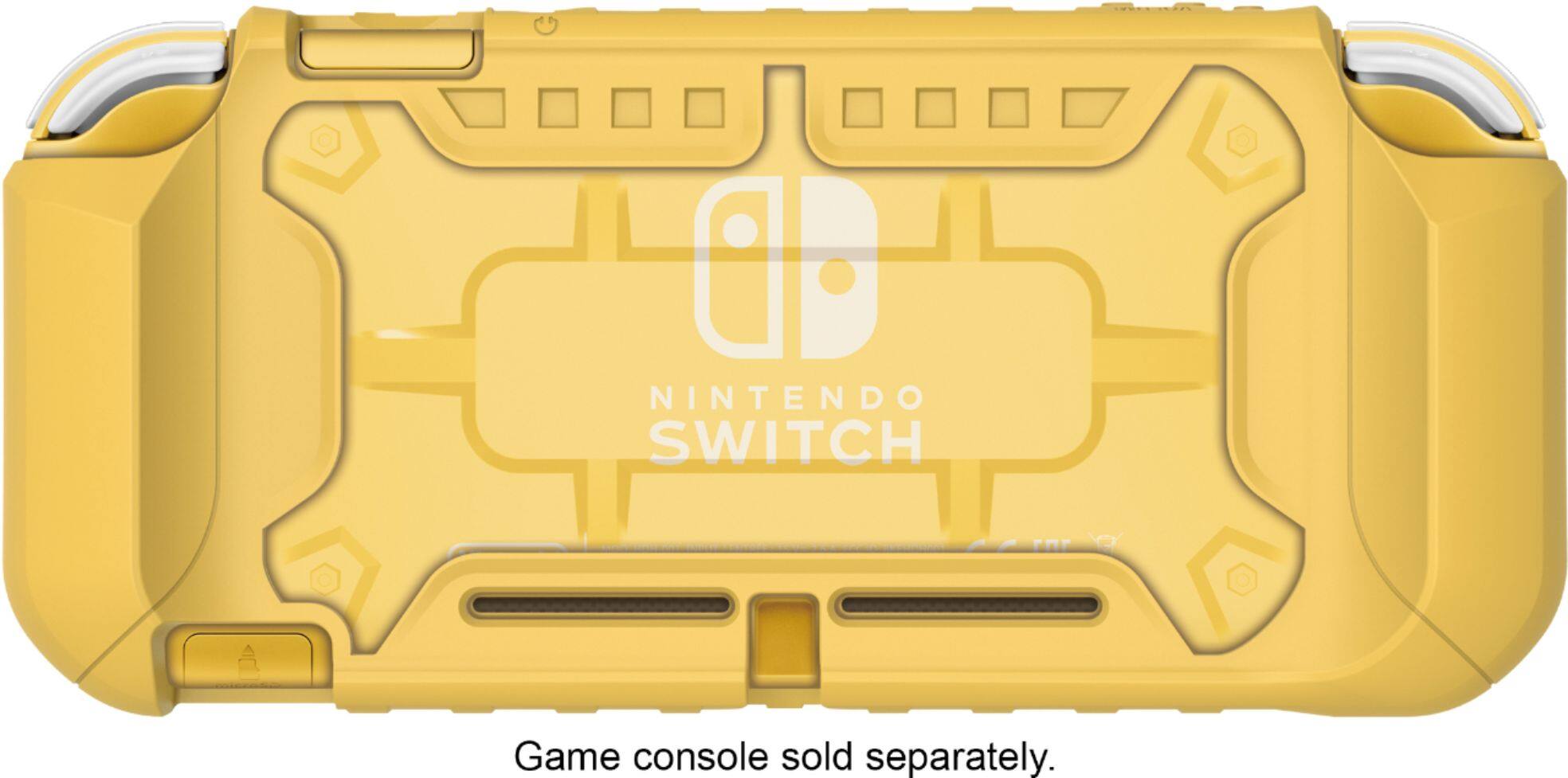 Back. Hori - Hybrid System Armor for Nintendo Switch Lite - Yellow.