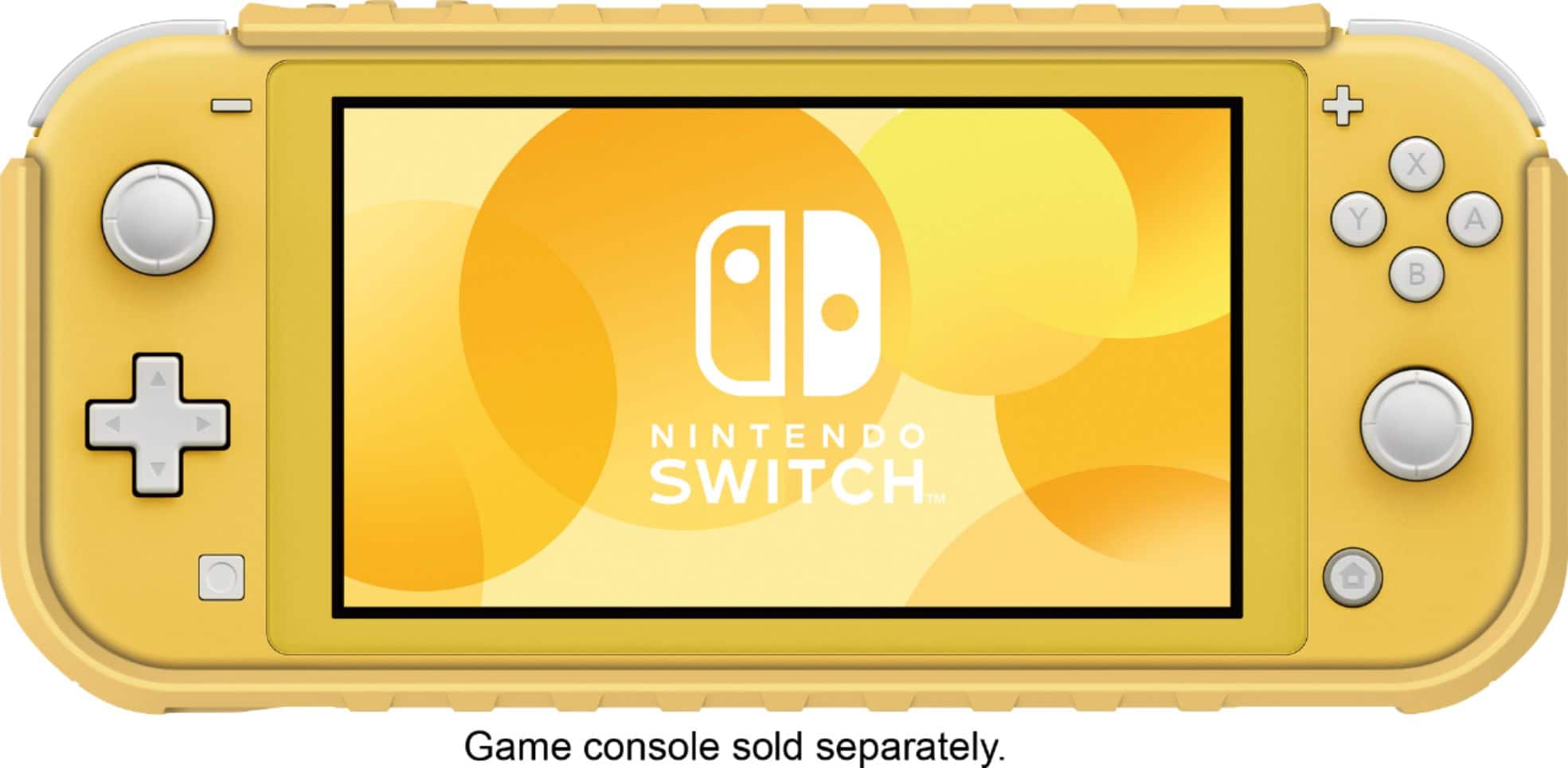 Front. Hori - Hybrid System Armor for Nintendo Switch Lite - Yellow.