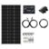 Front Zoom. Renogy - Mountable Solar Panel Kit (100W panel & Accy's) - Black.