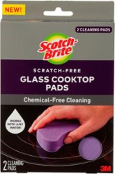 Scotch-Brite - Pads for Glass Cooktops (2-Pack) - White/Purple - Front_Zoom