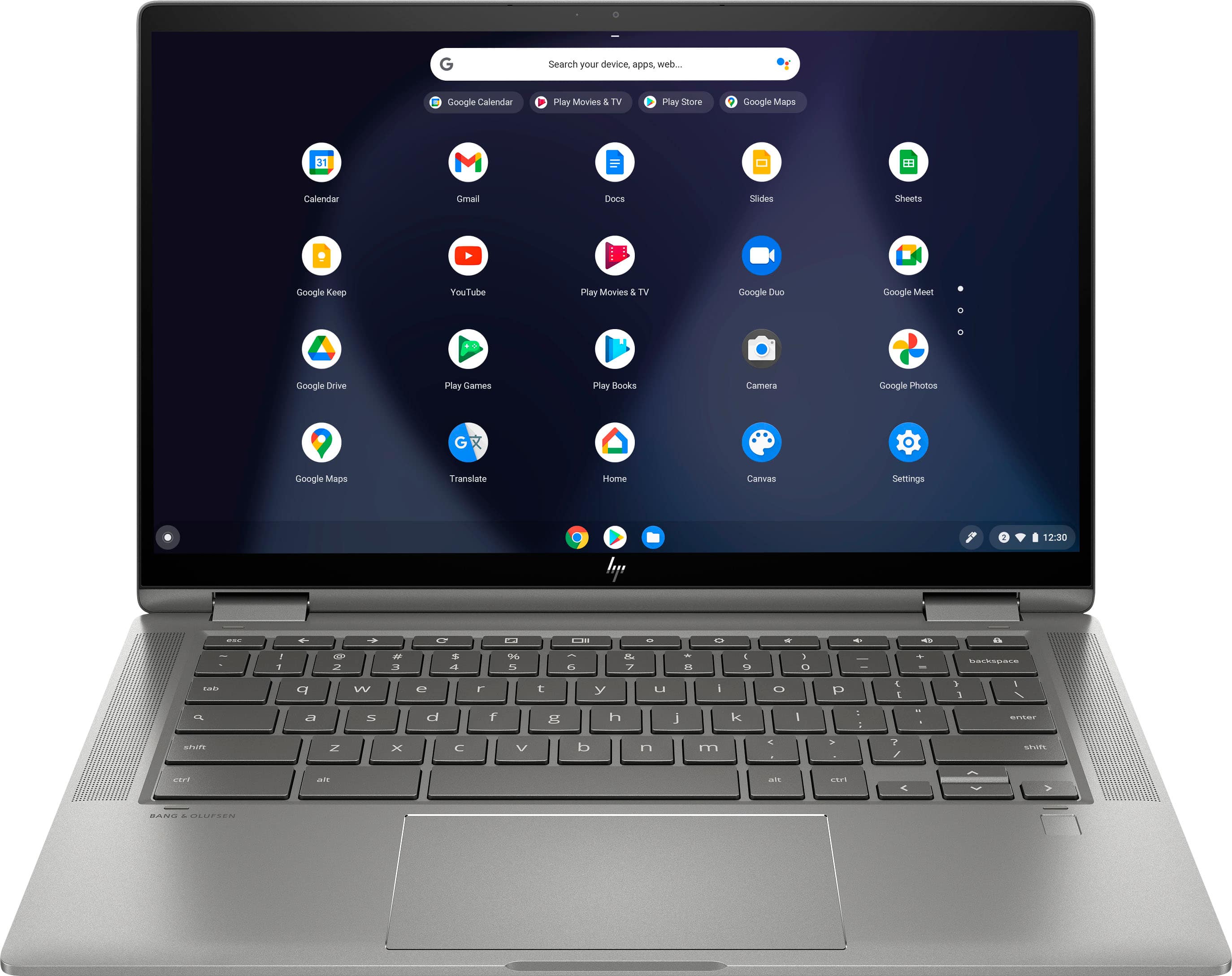 Front. HP - 2-in-1 14" Touch-Screen Chromebook - Intel Core i3 - 8GB Memory - 64GB eMMC Flash Memory.