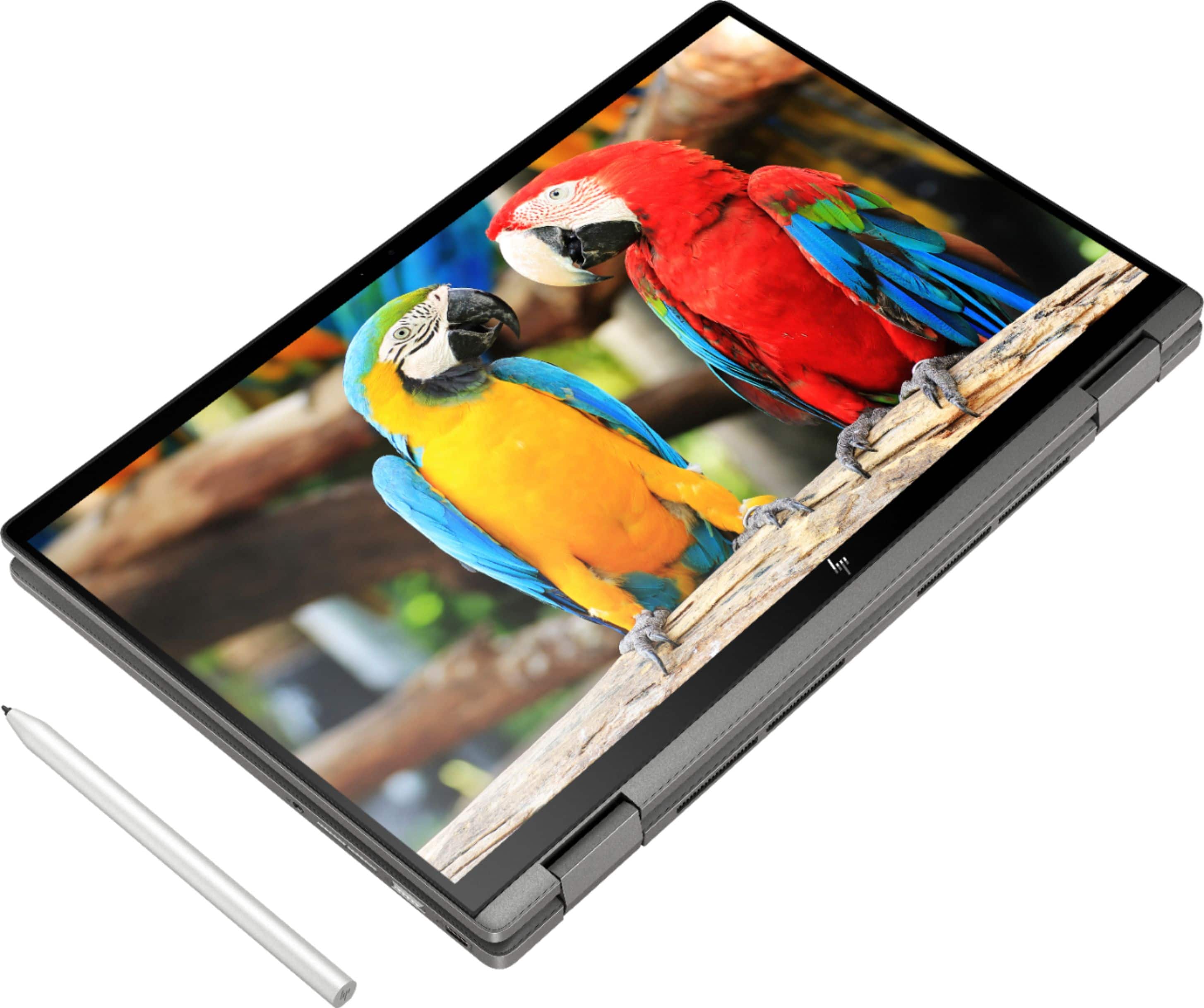 Alt View 12. HP - 2-in-1 14" Touch-Screen Chromebook - Intel Core i3 - 8GB Memory - 64GB eMMC Flash Memory.