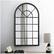 Alt View 13. Walker Edison - Arched Windowpane Wall Mirror - Black.