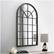 Alt View 14. Walker Edison - Arched Windowpane Wall Mirror - Black.