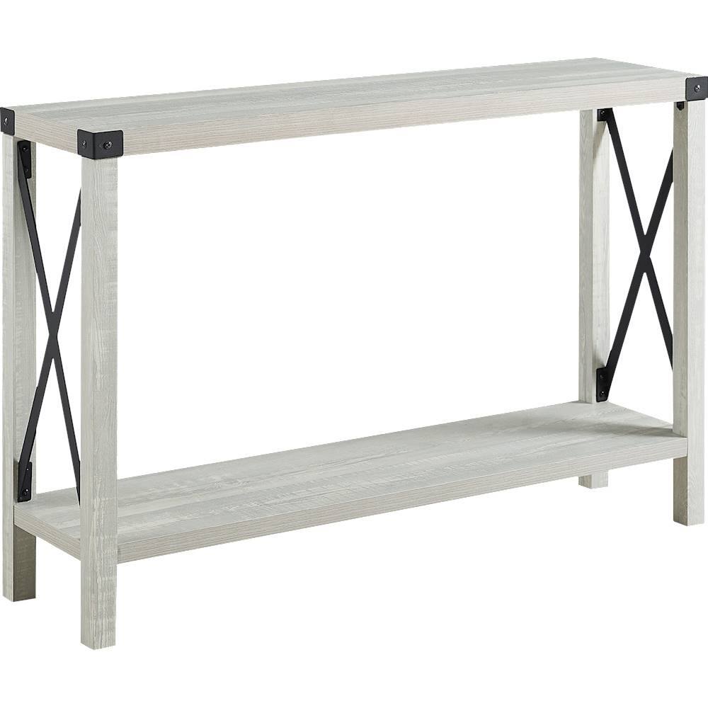 Walker Edison 46" Rustic Farmhouse Entryway Table Stone Grey ...