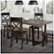 Alt View Zoom 11. Walker Edison - Rectangular Farmhouse Wood Dining Table (Set of 5) - Gray/Black.