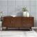 Alt View 12. Walker Edison - Mid-Century Modern 2-Shelf 3-Drawer Sideboard - Walnut.
