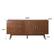 Alt View 14. Walker Edison - Mid-Century Modern 2-Shelf 3-Drawer Sideboard - Walnut.