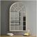 Alt View 13. Walker Edison - Arched Windowpane Wall Mirror - Antique Pewter.