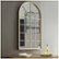 Alt View Zoom 14. Walker Edison - Arched Windowpane Wall Mirror - Antique Pewter.