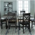 Alt View Zoom 11. Walker Edison - Rectangular Farmhouse Wood Dining Table (Set of 7) - Gray/Black.