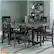 Alt View 12. Walker Edison - Rectangular Farmhouse Wood Dining Table (Set of 7) - Gray/Black.
