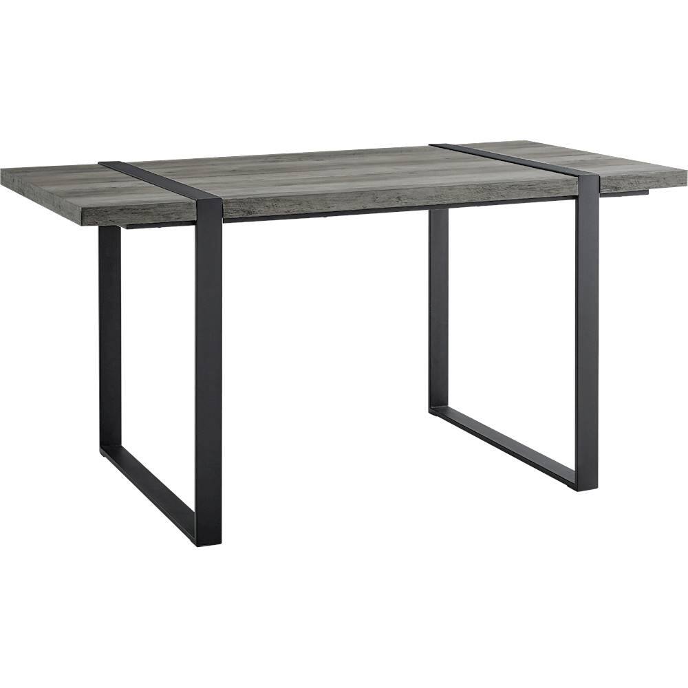 Angle View: Walker Edison - Urban Blend Rectangular Industrial Laminate/High-Grade MDF Table - Gray Wash