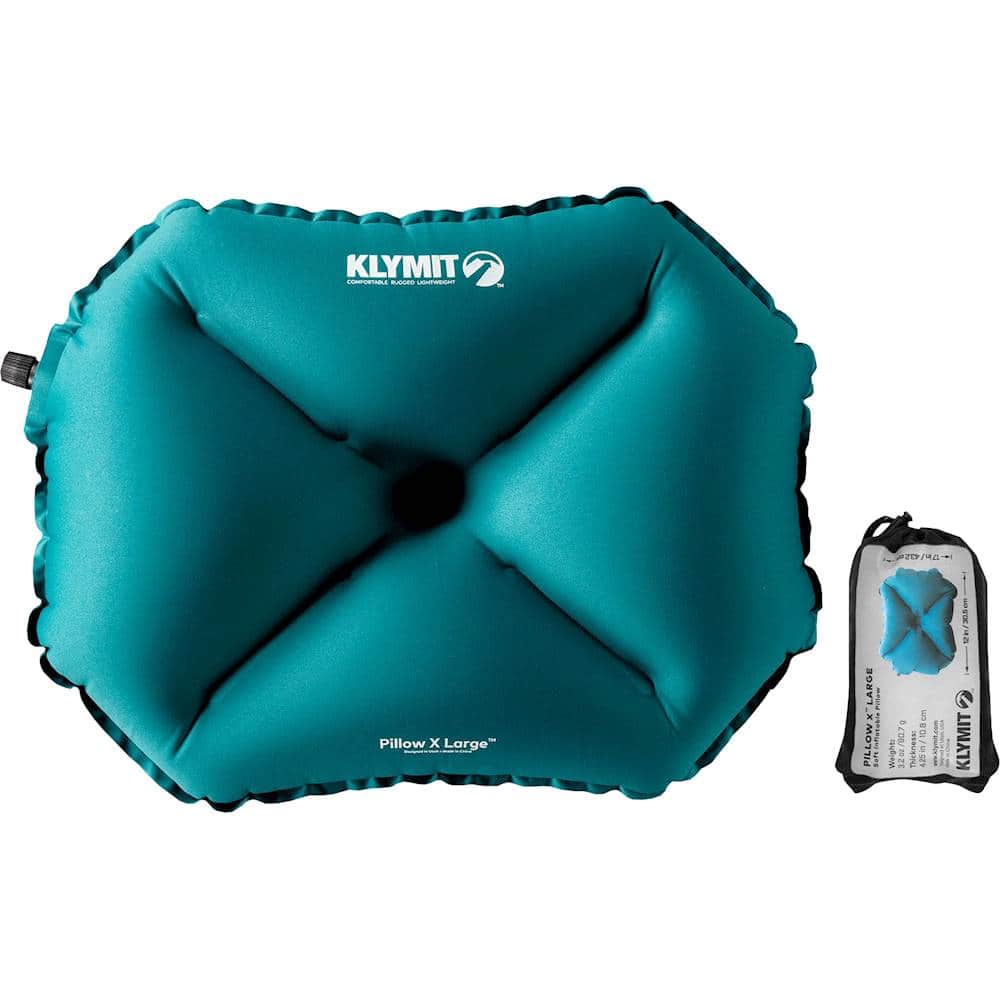 Best Buy Klymit Camping Pillow X Large Turquoise 12PLTL01D