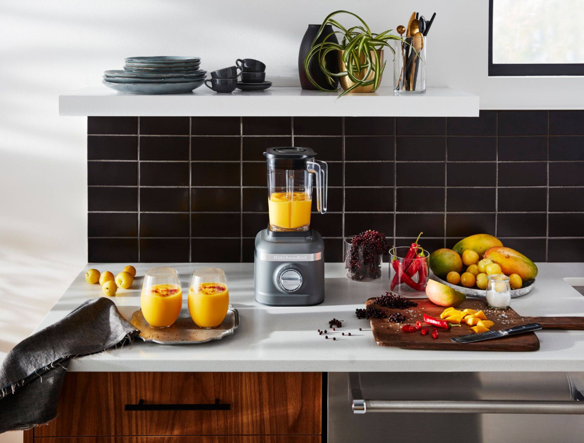 Alt View 11. KitchenAid - 3-Speed Blender - Matte Charcoal Gray.