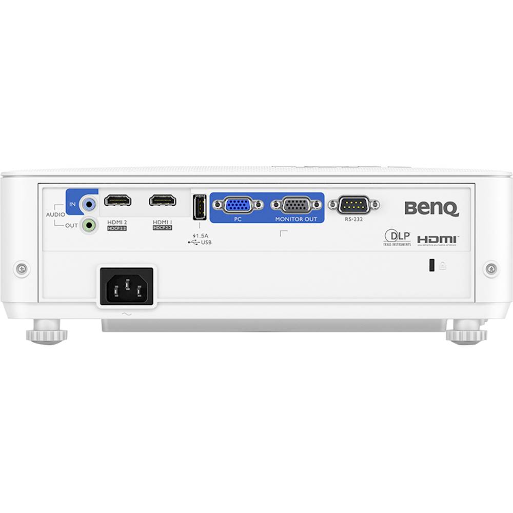 Back View: BenQ - TH685 1080p DLP Projector with High Dynamic Range - White