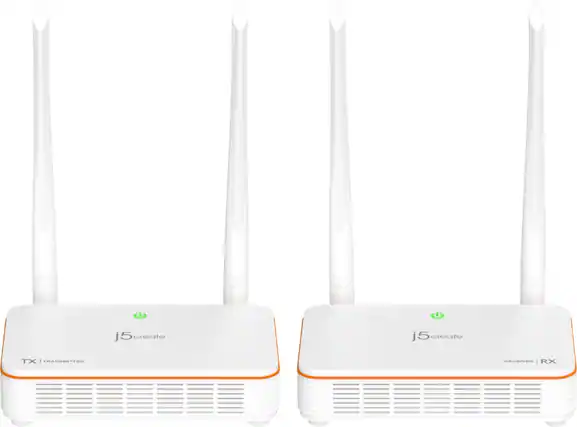 Front. j5create - Wireless Display HDMI Extender - White.