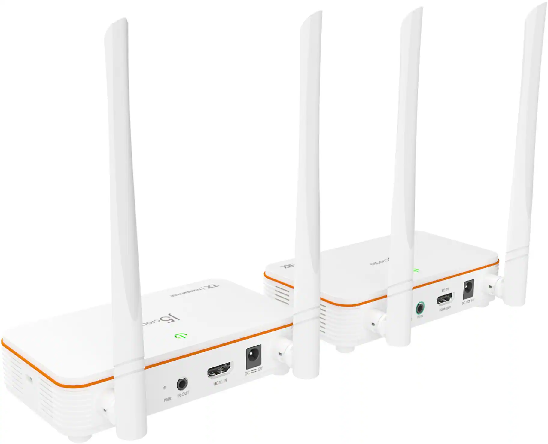 Left. j5create - Wireless Display HDMI Extender - White.