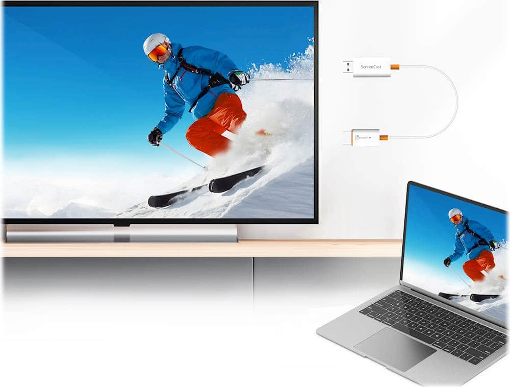 Alt View 14. j5create - ScreenCast Wireless Display Adapter - White.