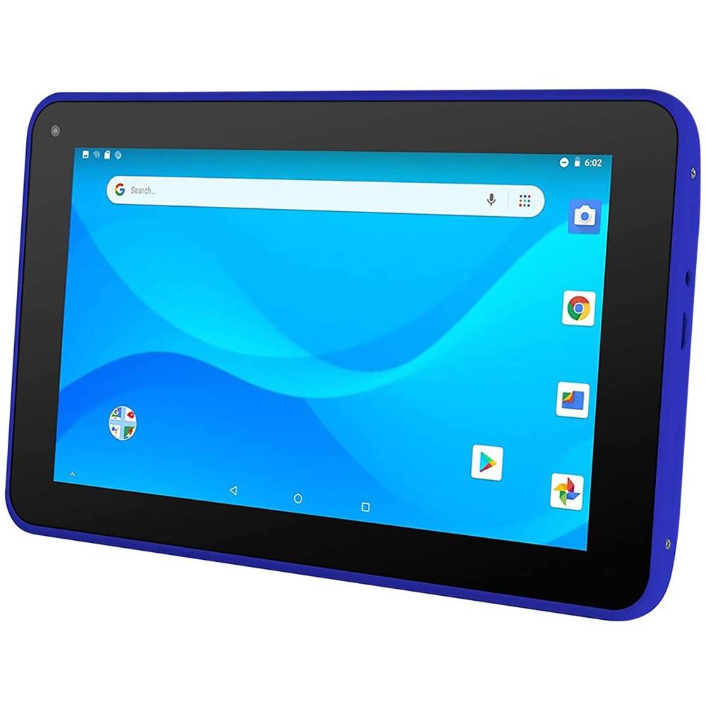 Front. Ematic - 7" - Tablet - 16GB - Blue.
