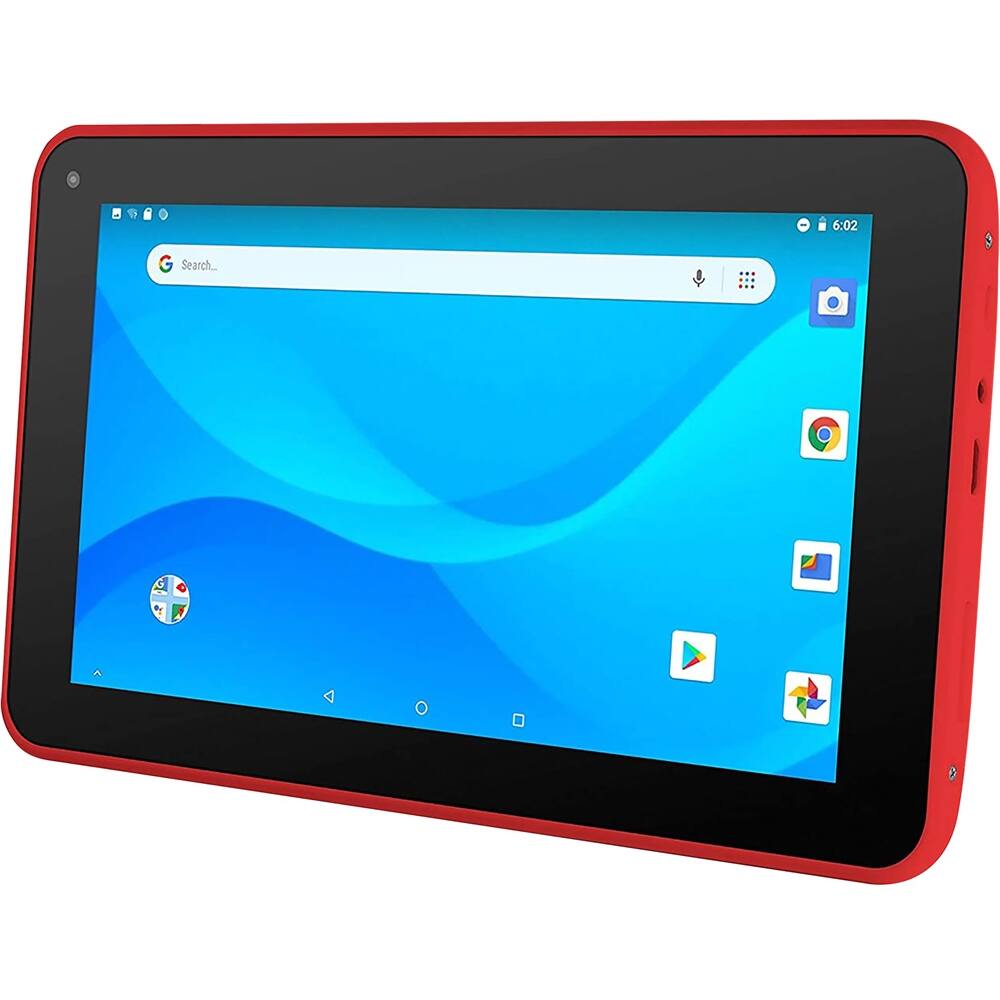 Front. Ematic - 7" - Tablet - 16GB - Red.