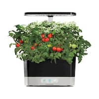 AeroGarden - Harvest - Indoor Garden - Easy Setup - 6 Gourmet Herb pods included - Black - Front_Zoom