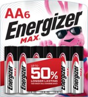Energizer - MAX AA Batteries (6 Pack), Double A Alkaline Batteries - Front_Zoom
