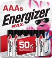 Energizer - MAX AAA Batteries (6 Pack), Triple A Alkaline Batteries - Front_Zoom