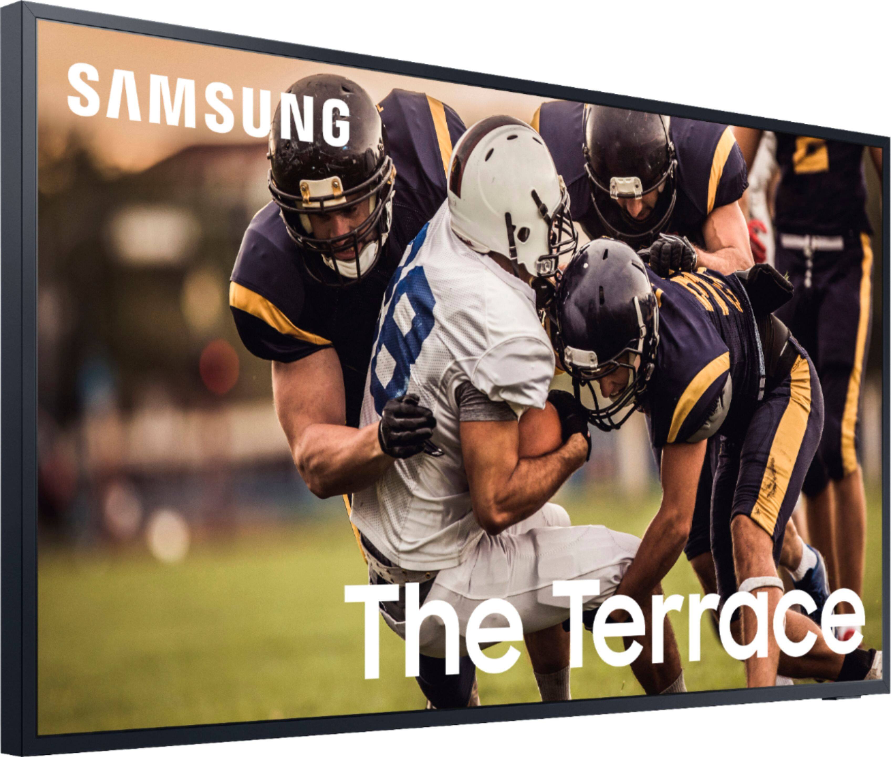 Alt View 1. Samsung - The Terrace Series 75" Class LED Outdoor Partial Sun 4K UHD Smart Tizen TV - Titan Black.