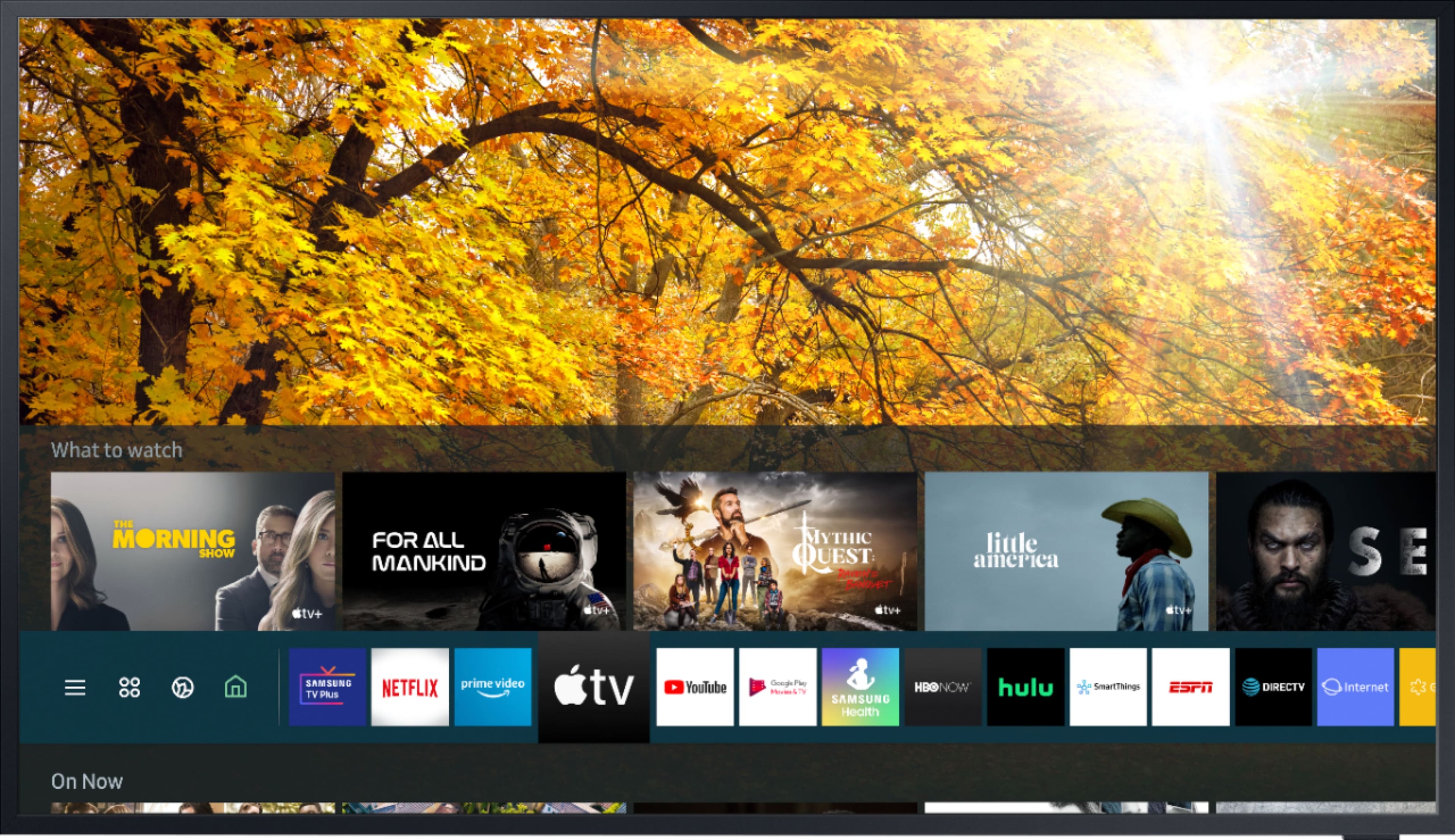 Angle. Samsung - The Terrace Series 65" Class LED Outdoor Partial Sun 4K UHD Smart Tizen TV - Titan Black.